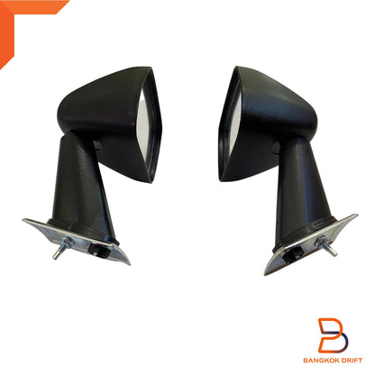 Black Side Fender Wing Mirrors for Toyota Hilux Ute Pickup (78-83)