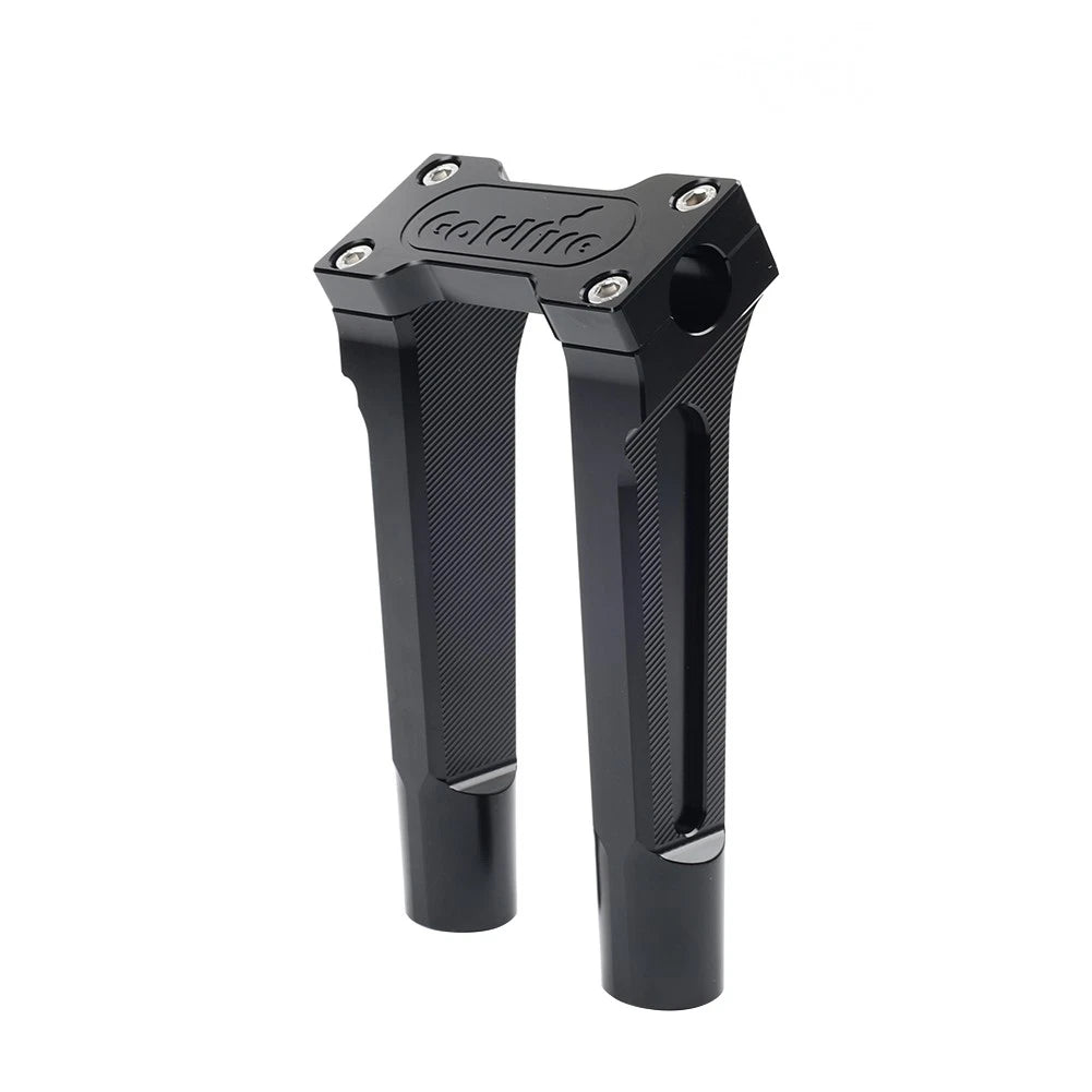 8" Pullback Handlebar Risers Clamp Black for Harley Softail Dyna (2000-2023)