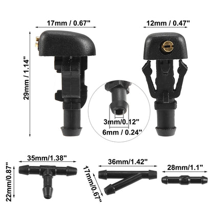 Windshield Washer Nozzles & 2.5m Hose for Ford F-150 (2004-2023)