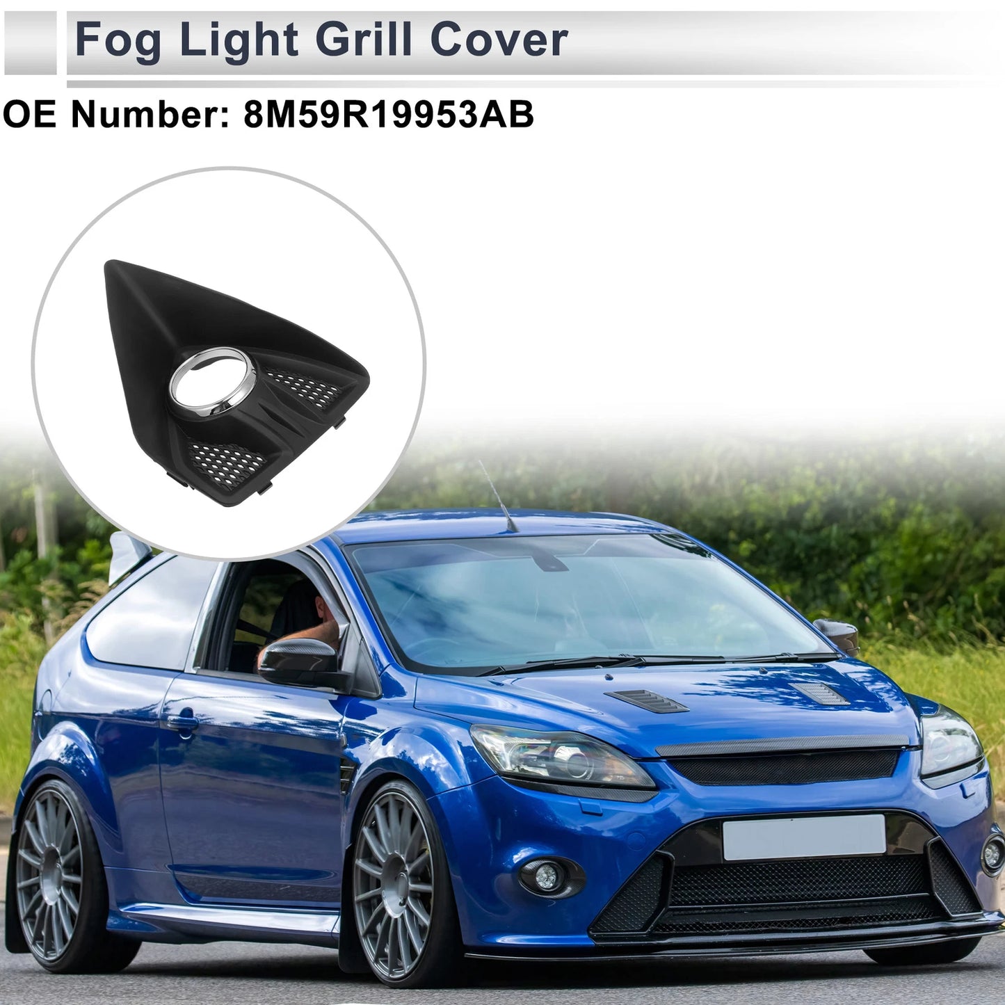 Fog Light Grill for Ford Focus (2005) - 1 x Car Front Left Light Cover