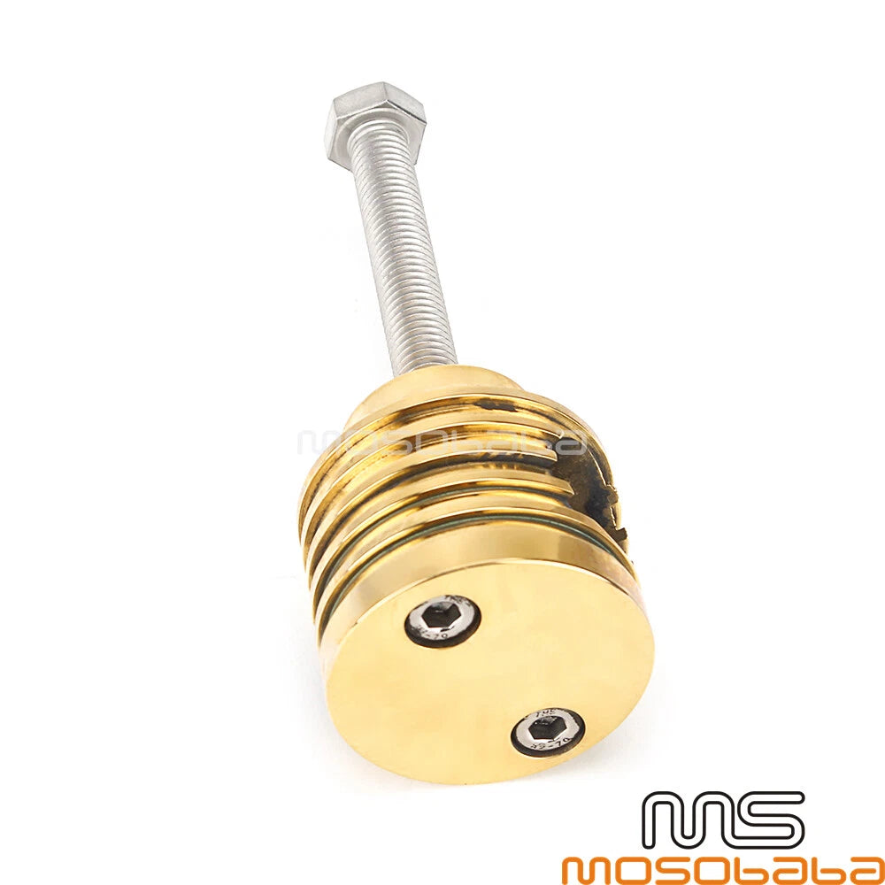 Brass 1" Handlebar Riser Clamps for Harley Dyna Cafe Racer