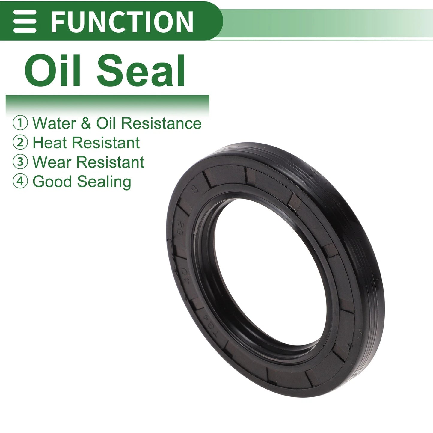 Oil Seal 40x62x8mm NBR Rubber Black 5 Pcs