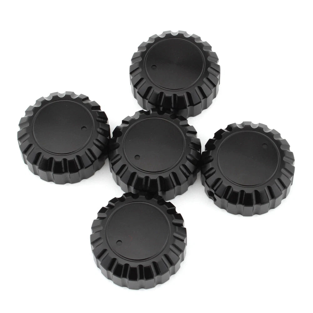 5Pcs Black Aluminum Radio Knobs for Honda GL1500 Goldwing (1988-2000)