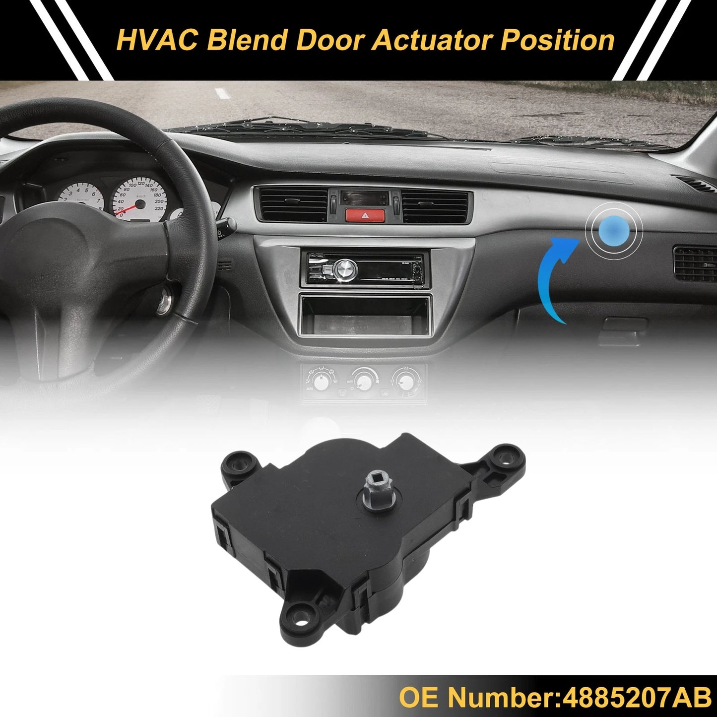 HVAC Heater Blend Door Actuator for Chrysler Sebring (2001 - 2006)
