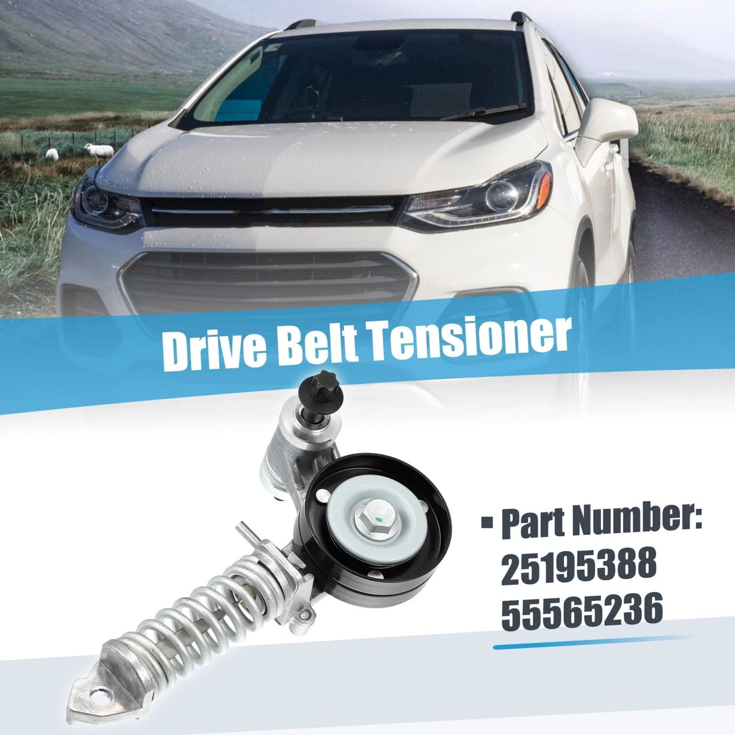 Belt Tensioner Pulley Assembly for Chevrolet Sonic, Trax, Cruze, Buick