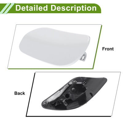 Left Washer Nozzle Cover Cap for Porsche Cayenne (2008-2010) White