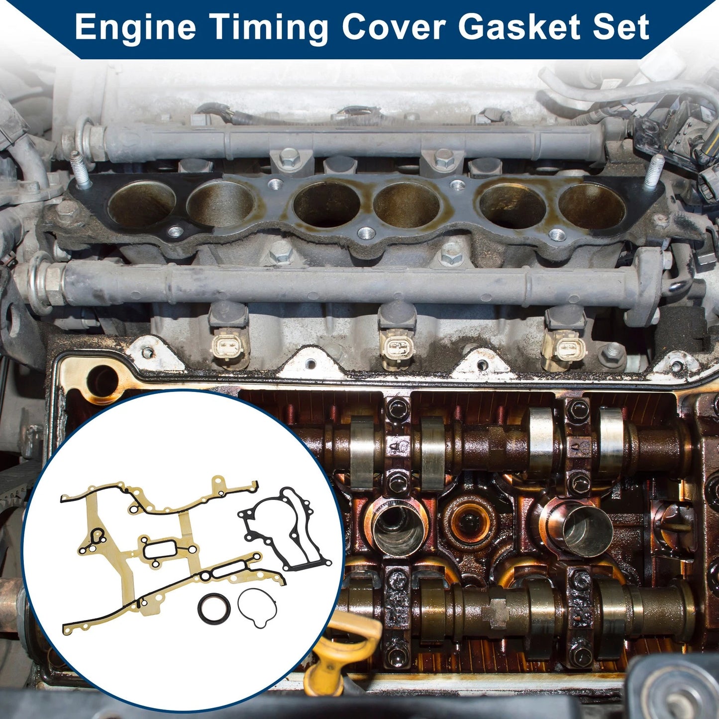 Engine Timing Cover Gasket Set for Chevrolet Cruze (2011-2015)