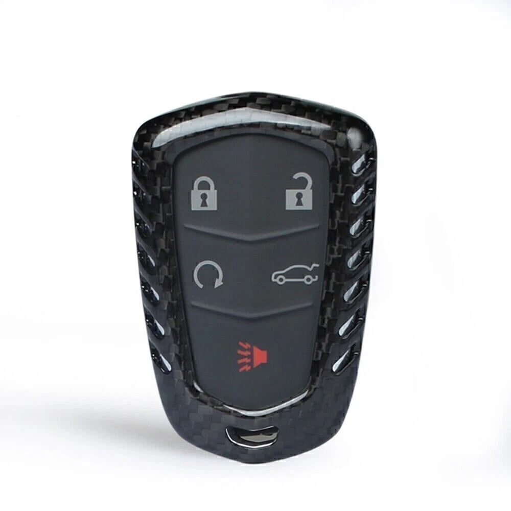 Key Cover Case for 2015-2023 Cadillac ATS CTS CT6 Carbon Fiber (2015-2023)