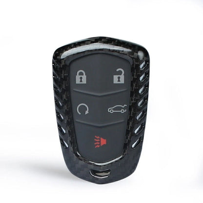 Key Cover Case for 2015-2023 Cadillac ATS CTS CT6 Carbon Fiber (2015-2023)