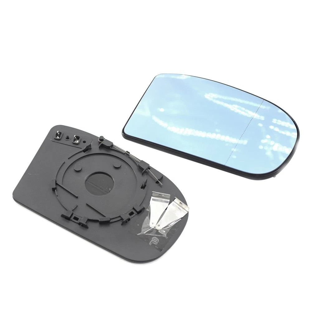 Blue Wide Angle Heated Door Mirror Glass for Benz C E Class (2001-2009)