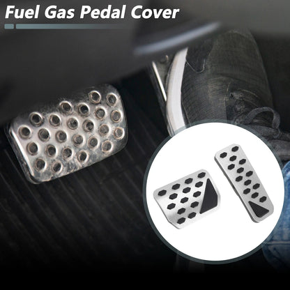 Auto Foot Pedal Pads Covers for Jeep Grand Cherokee (2022-2025) Silver