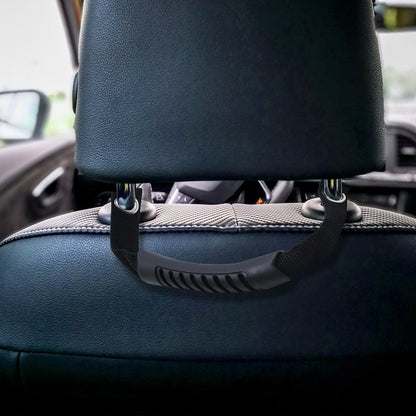 2 x Black Auto Rear Seat Grab Handle Grips for Jeep Wrangler (2007-2018)