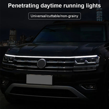 120cm LED Daytime Running Light Strip for Car Hood Waterproof Flexible Lamp