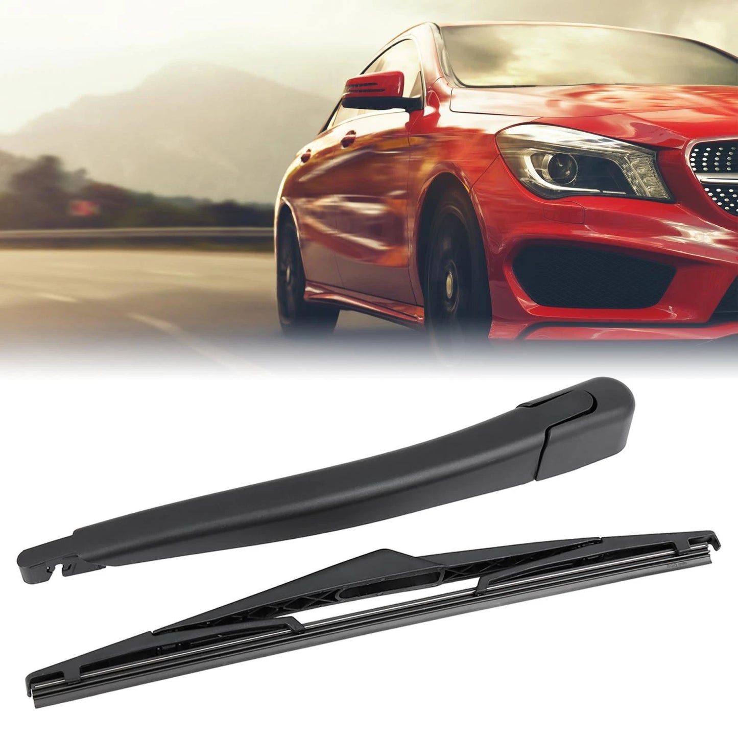 310mm 12" Rear Window Wiper Blade Arm Set for Ford Fiesta MK6 (2011-2018)