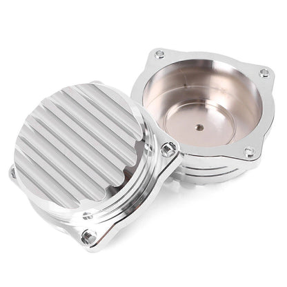 2 x Silver Carburetor Covers for Triumph Scrambler/Thruxton 900 (2008-2015)