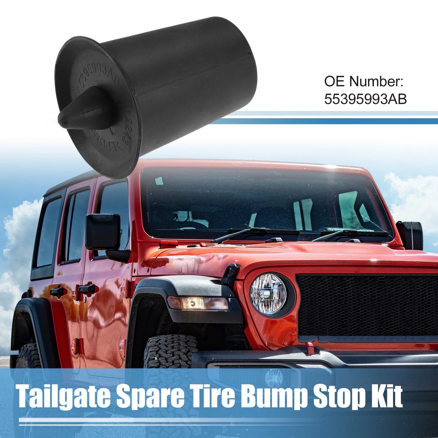 Spare Tire Bumper Stop for Jeep Wrangler JK (2007-2018)