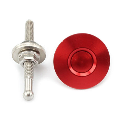 Quick Release Hood Bonnet Pins Lock Clip Bumper Latch Kit for Car - Red