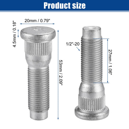 5 x 1/2"-20 Wheel Lug Studs for Jeep Liberty (2002-2012)