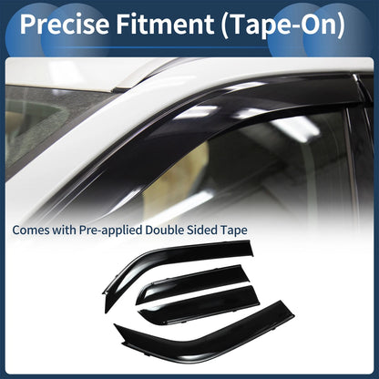 Window Deflectors for Toyota 4Runner 2010 Side Window Vent Visors Black 2 x