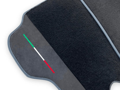 Black Floor Mats for Ferrari California (2008-2014) with Alcantara
