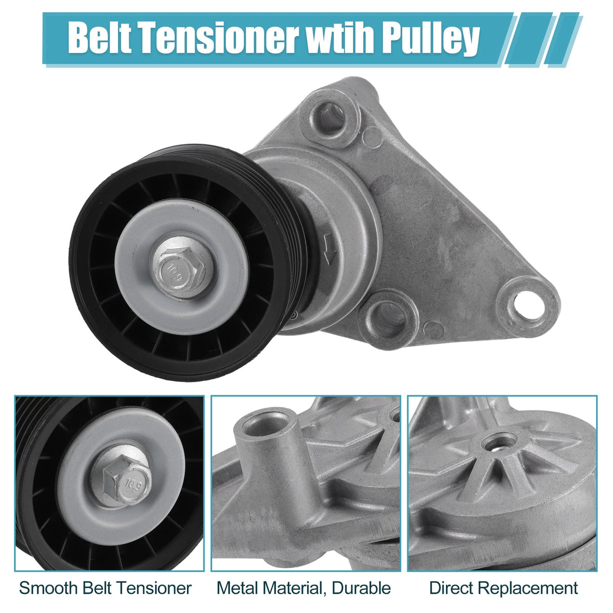 Drive Belt Tensioner Pulley Assembly for GMC Yukon Sierra