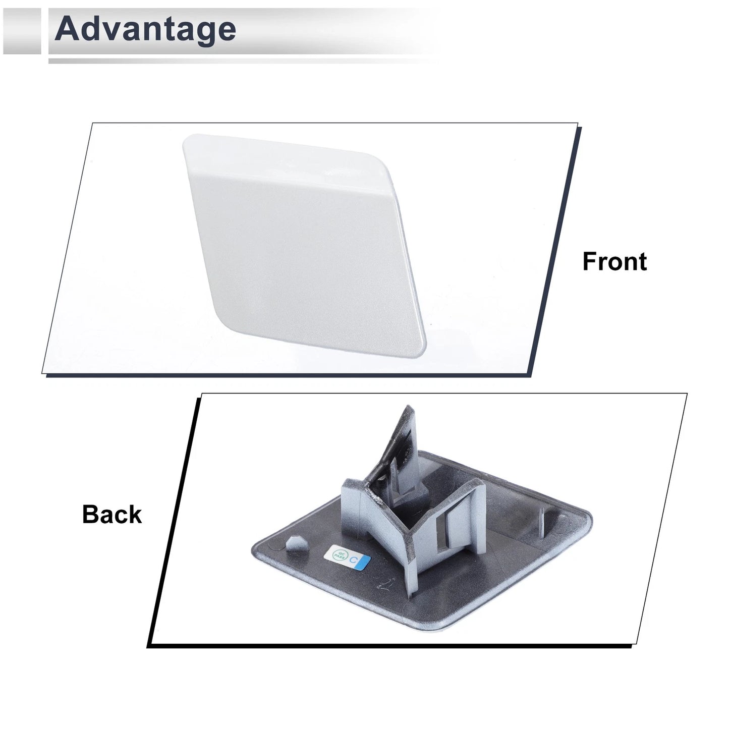 Front Right Side Bumper Headlight Washer Nozzle Cover for BMW X5 (2014-2018)