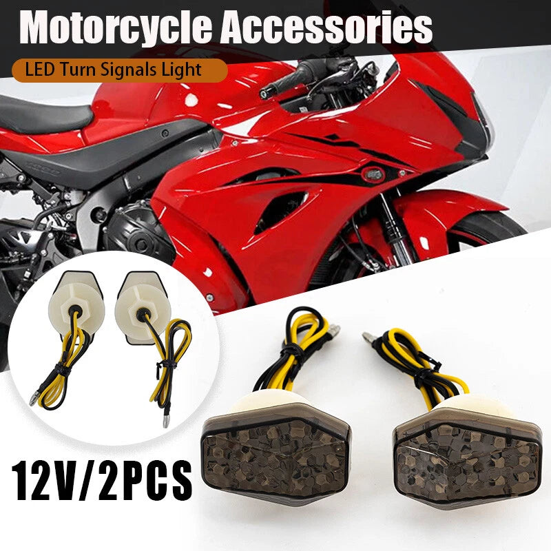 2 x Smoked Flush LED Turn Signal for Suzuki GSXR 600/750/1000 (2000-2005)