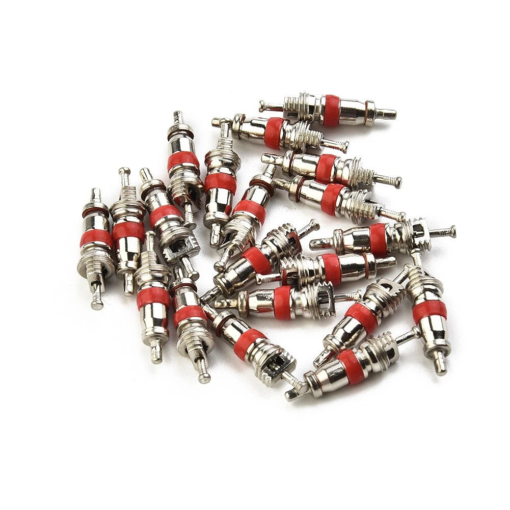 20x Tyre Valve Core Insert W/ Remover Tool for Car Bike Motorcycle Wheel