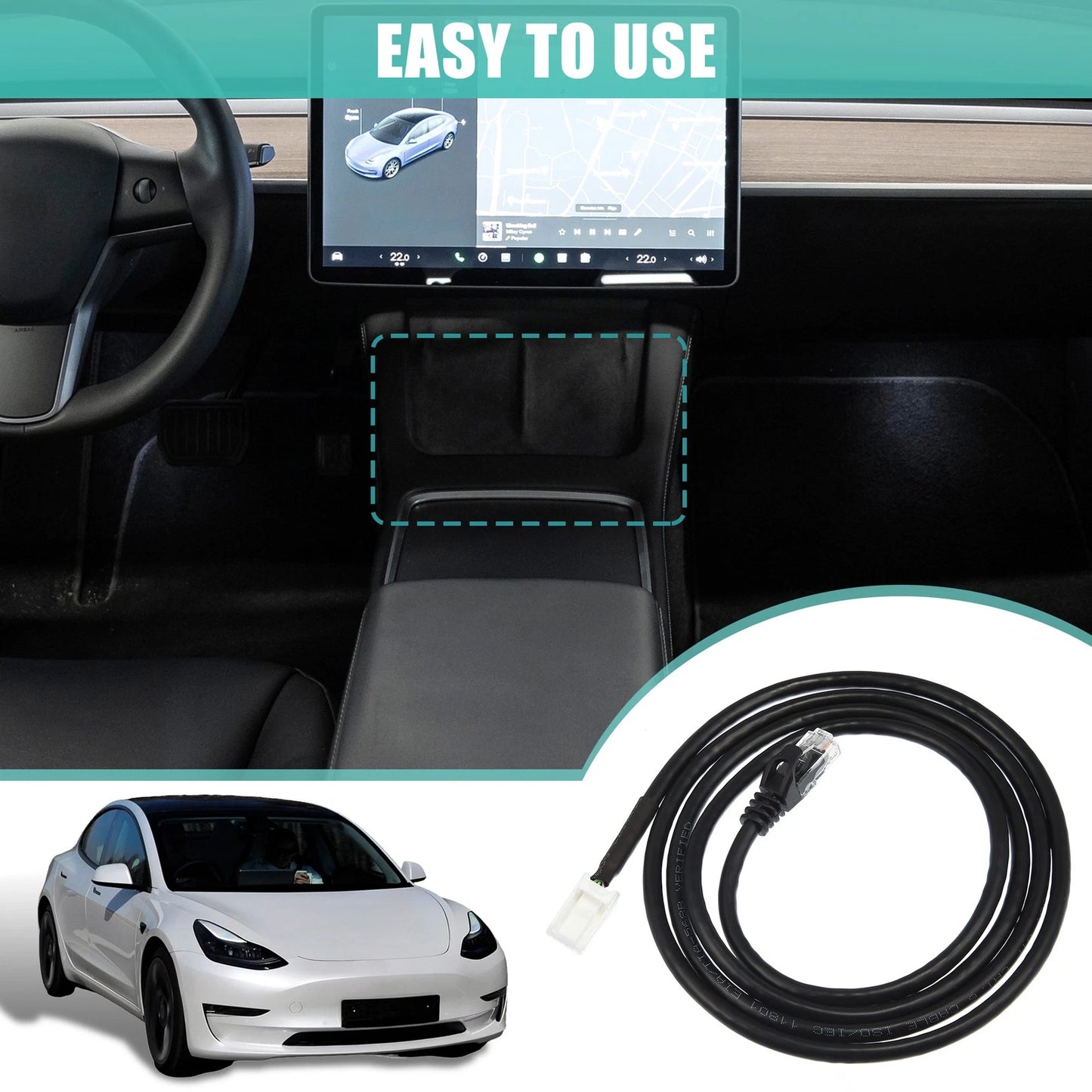 Diagnostic Service Cable for Tesla Model 3 Model Y (2017-2023)