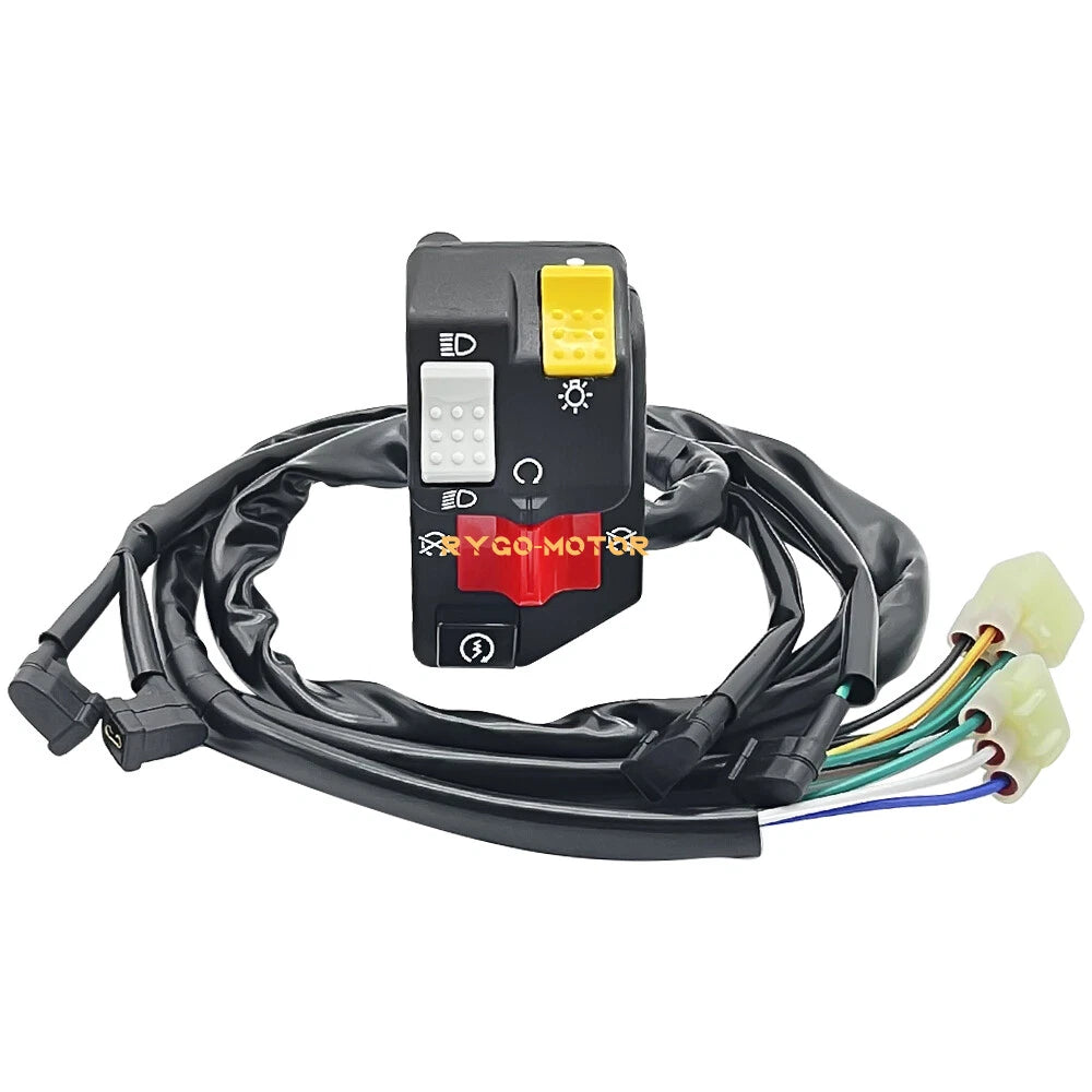 Handlebar Control Switch Start Kill Stop Headlight for Honda Recon 250