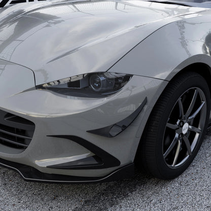 4PCS Gloss Black Front Side Air Vent Trims for Mazda Miata MX-5 (2016-2025)