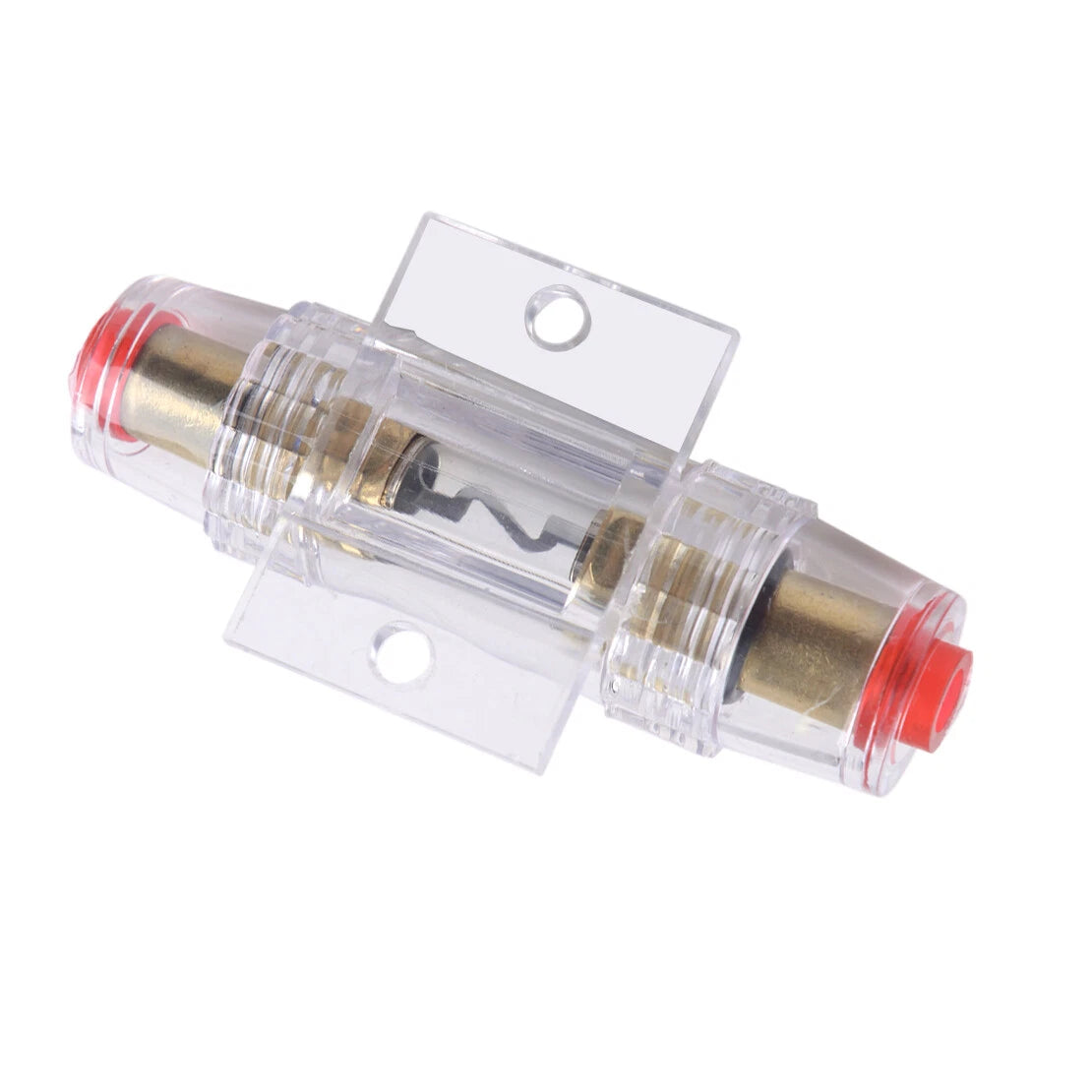 8 Gauge Wire AGU Fuse Box Holder + 4 x 60A Fuses for Car Stereo Audio (N/A)