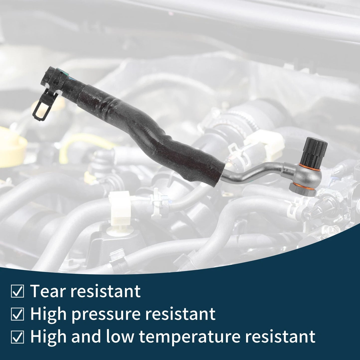 Radiator Hose for Peugeot 3008 (2009-2016) Metal Rubber Coolant Pipe