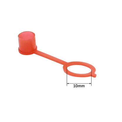 M10 Red Plastic Nipple Grease Fitting Dust Cap Cover 100pcs for Motorcycle Car