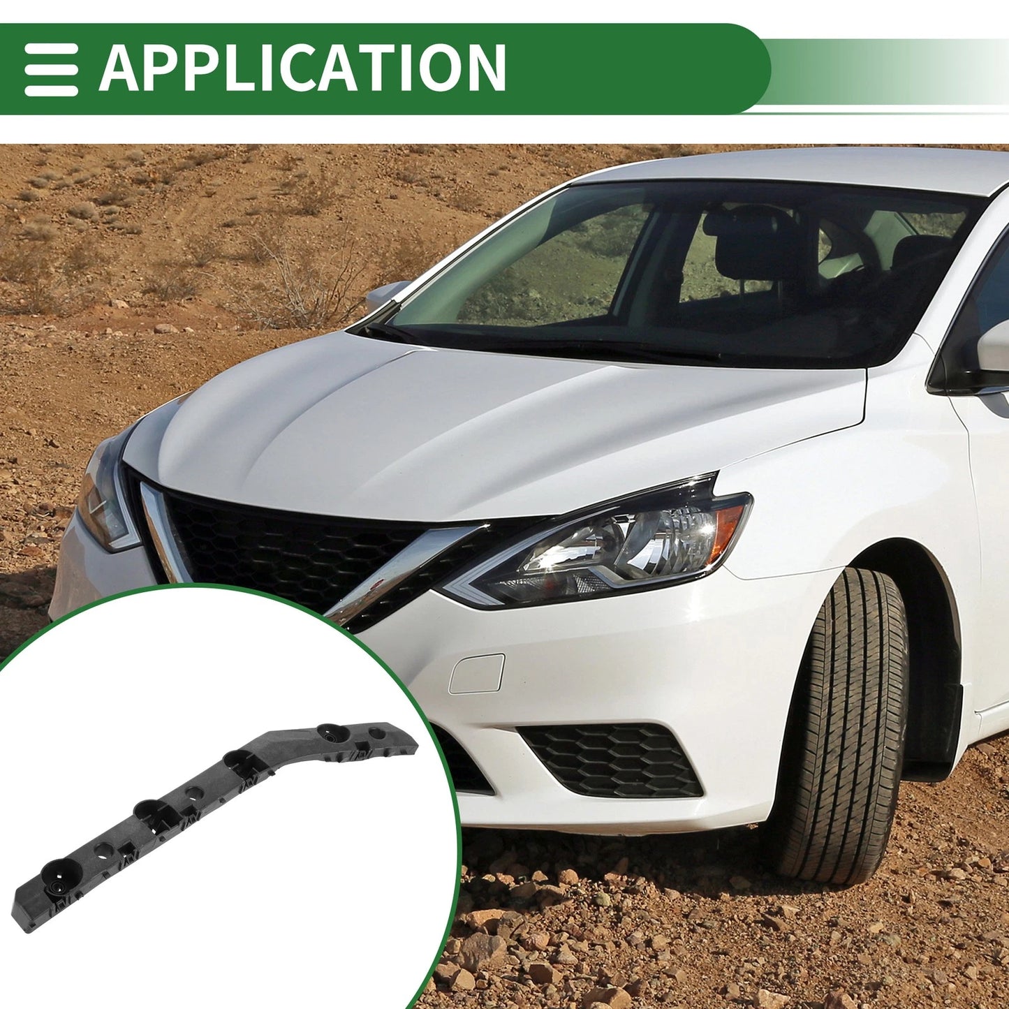 Left Rear Bumper Retainer Bracket for Nissan Versa (2020-2021)
