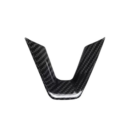 Carbon Fiber Steering Wheel Lower Cover Trim for Tesla Model 3 2023-2024