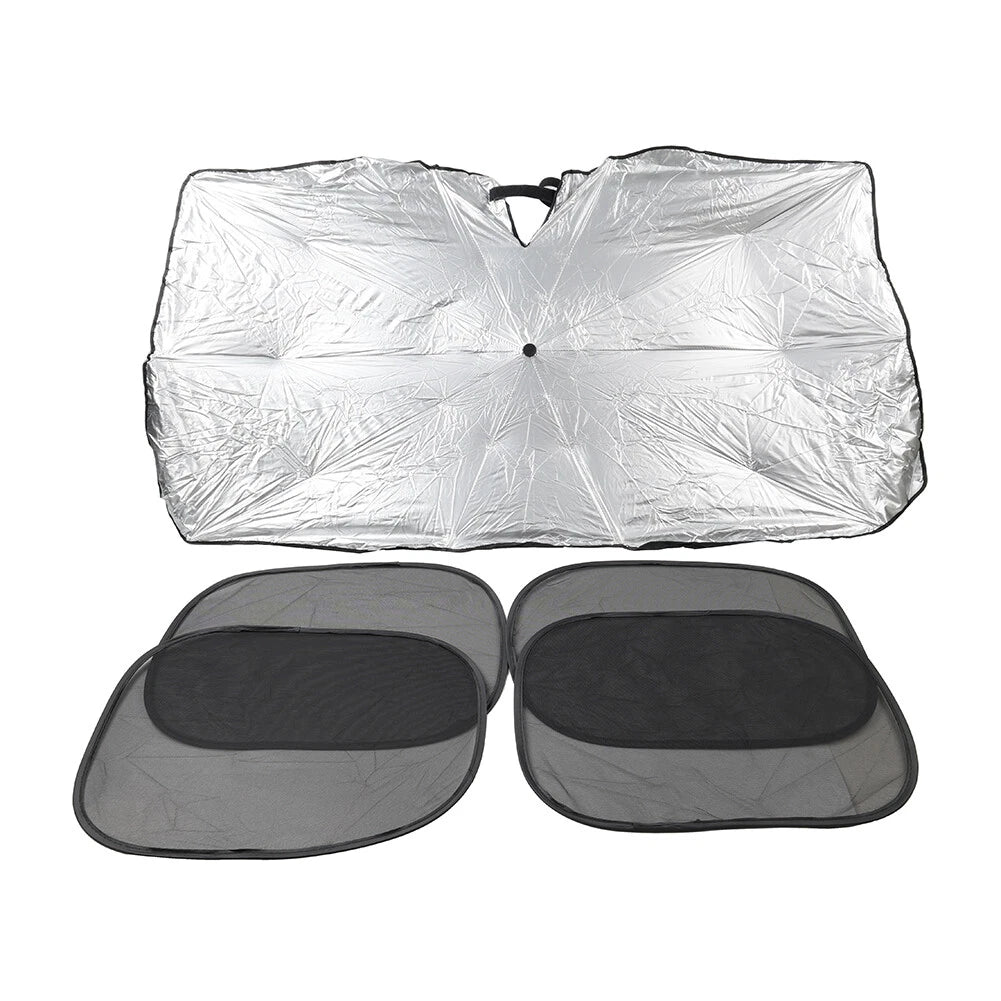 4pcs Windshield Sun Shade Umbrella Front Visor for Car