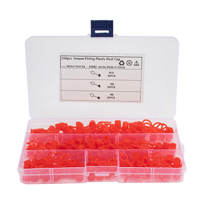 Brake Bleeder Screw Caps 150 x Grease Zerk Fitting Dust Covers for Make & Model