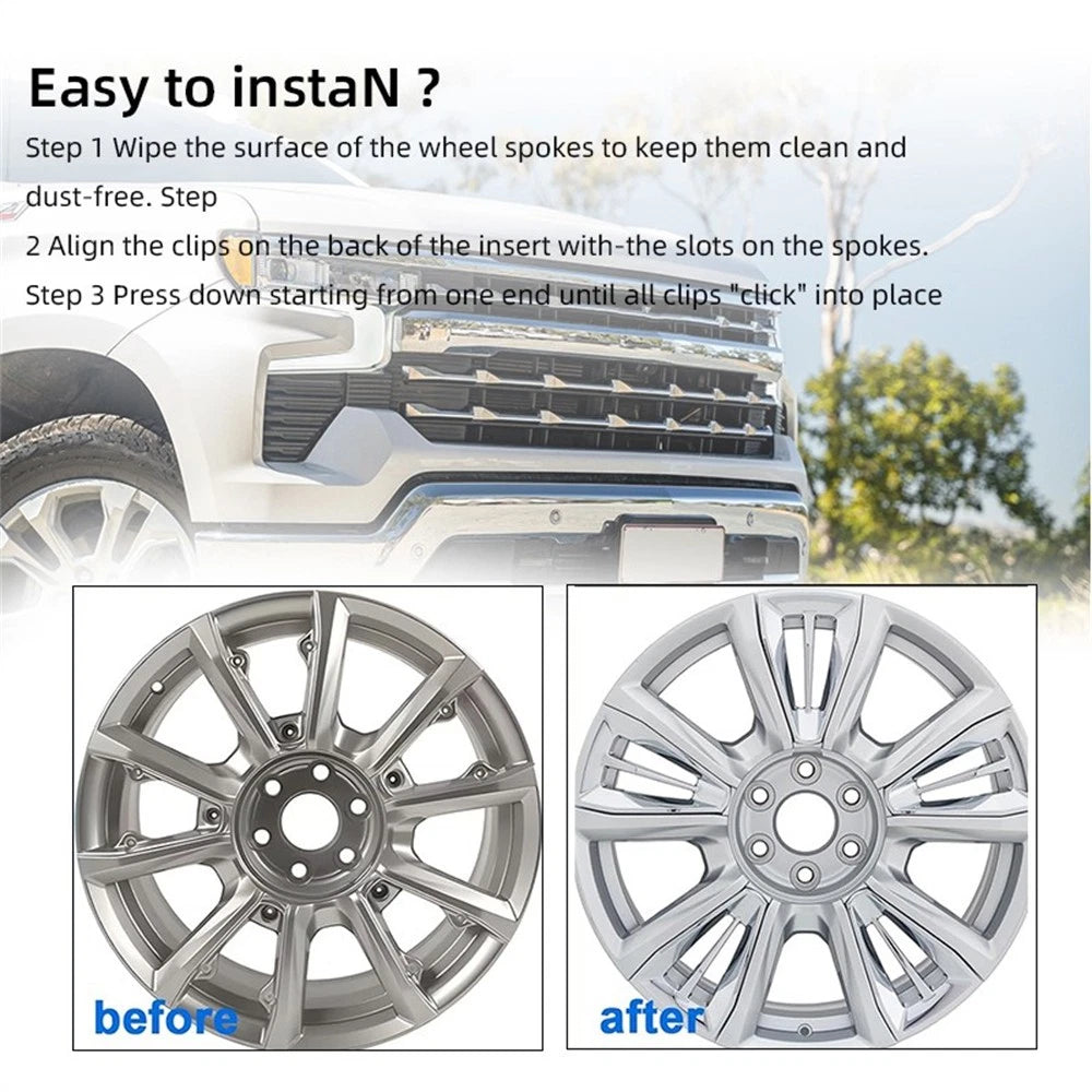 Chrome Spoke Insert 22" for Chevrolet Silverado Suburban (2014-2019)