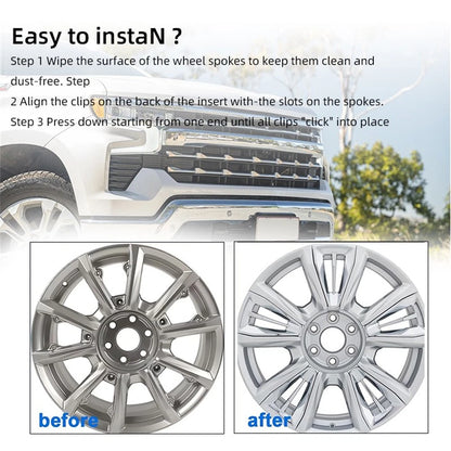Chrome Spoke Insert 22" for Chevrolet Silverado Suburban (2014-2019)
