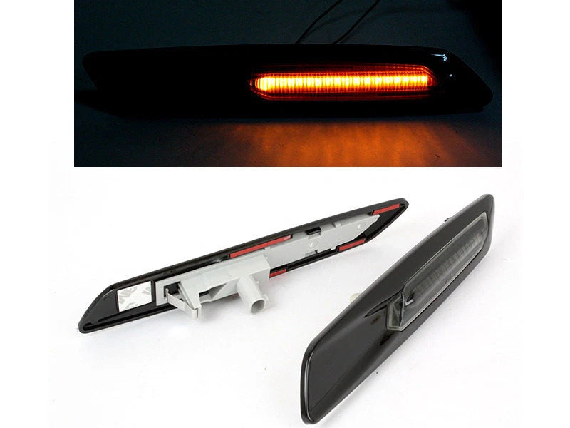 Smoke Amber LED Side Marker Lights for BMW E81 E90 E60 (2007-2013)