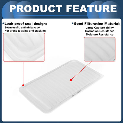 Engine Air Filter for Toyota Camry 2.4L 3.0L (2002-2011) 1 Pcs