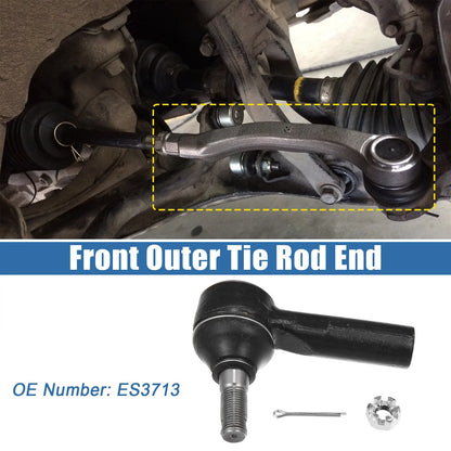 2 x Front Outer Tie Rod End Links for Toyota Matrix, Pontiac (2003-2008)