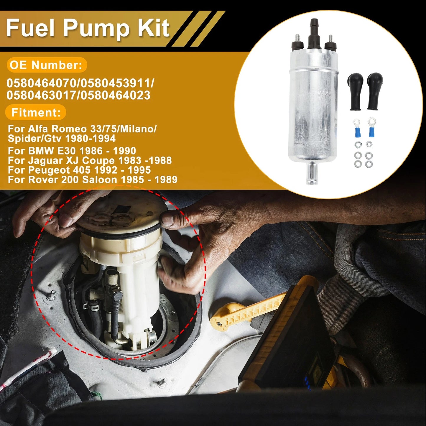 Fuel Pump Metal Set for Alfa Romeo 33/75 (1983-1995)