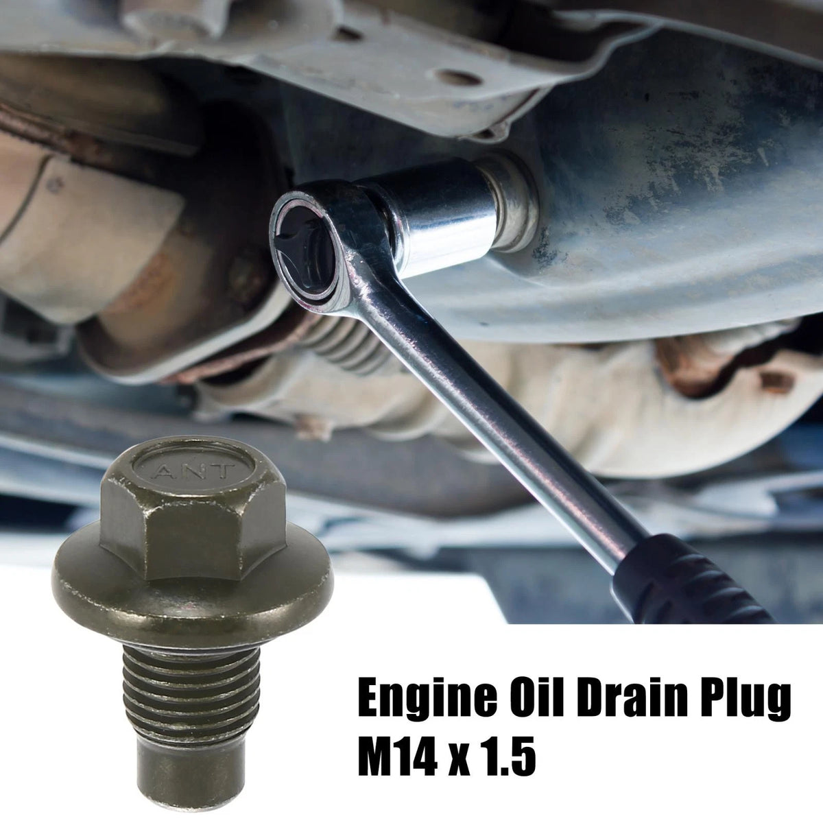 M14 x 1.5 Stainless Steel Engine Oil Drain Plug Screw for Ford