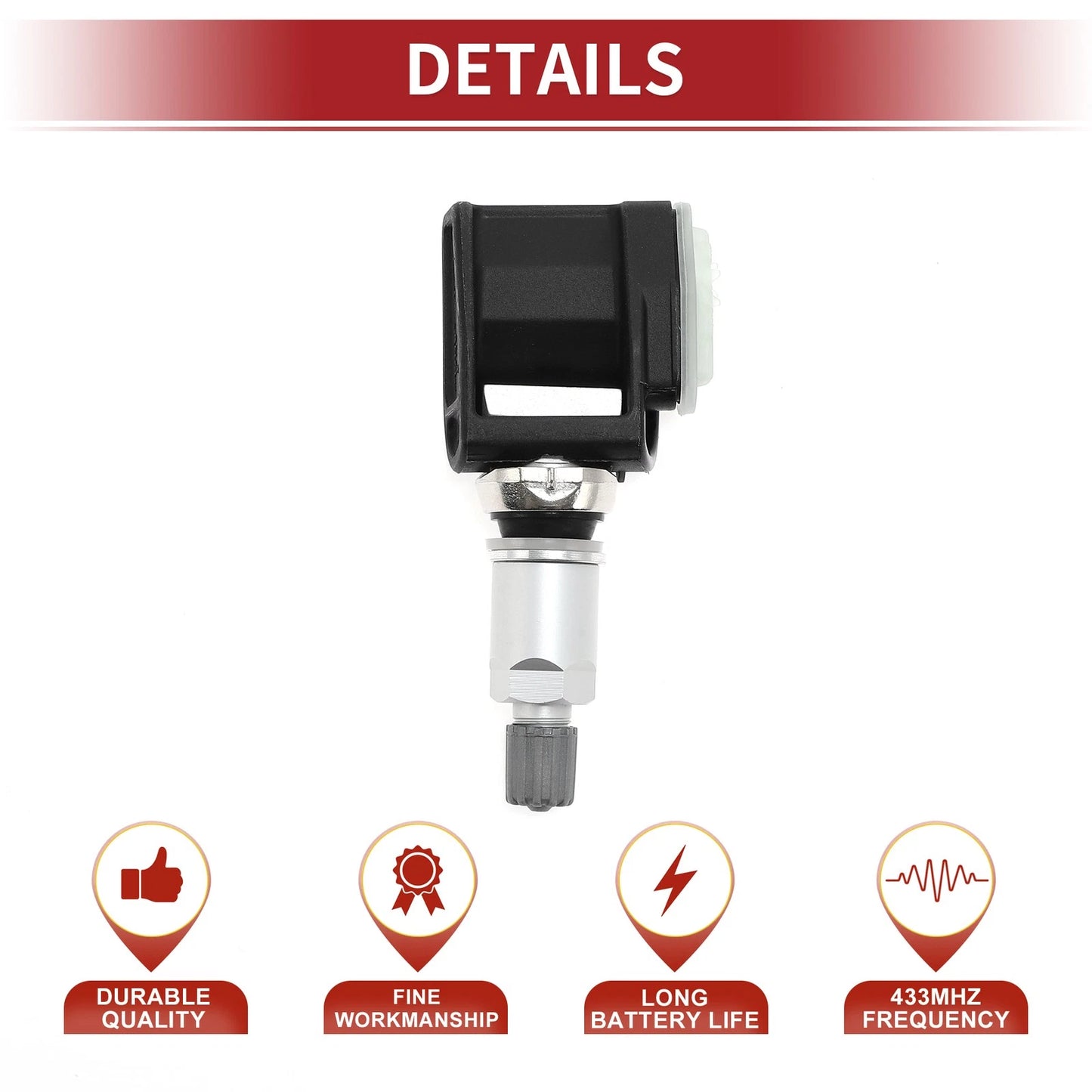 Tire Pressure Sensor 433MHz for Mercedes-Benz S500 S580 (2022-2023)