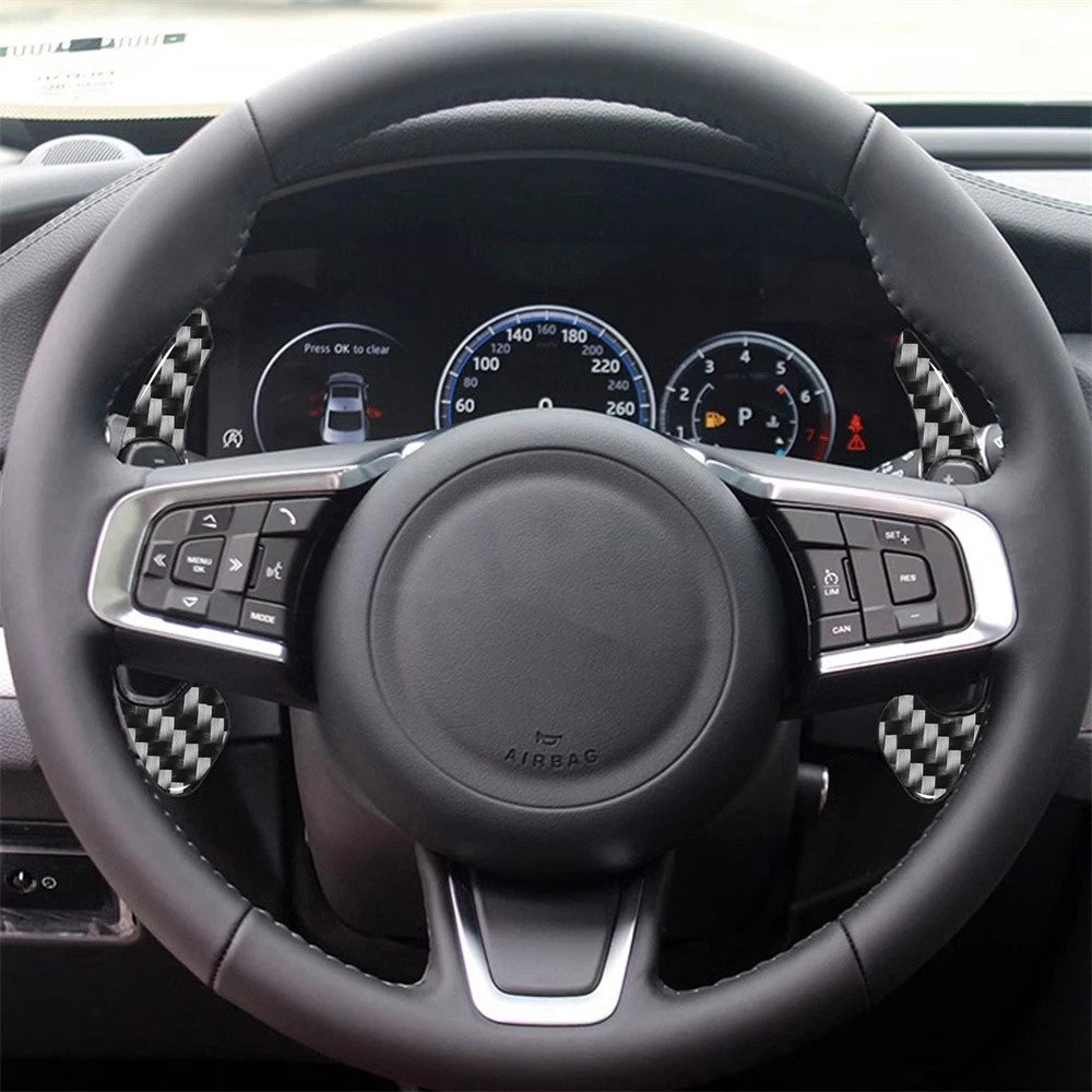 Carbon Fiber Steering Wheel Shift Paddle Shifter for Jaguar XE F-PACE XJ