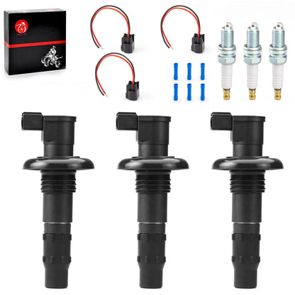 2 x Ignition Coil & Spark Plug for Sea-Doo GTX (2007–2013)