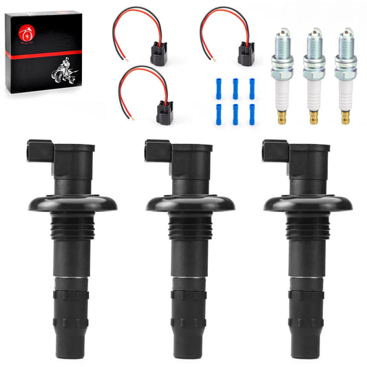 2 x Ignition Coil & Spark Plug for Sea-Doo GTX (2007–2013)