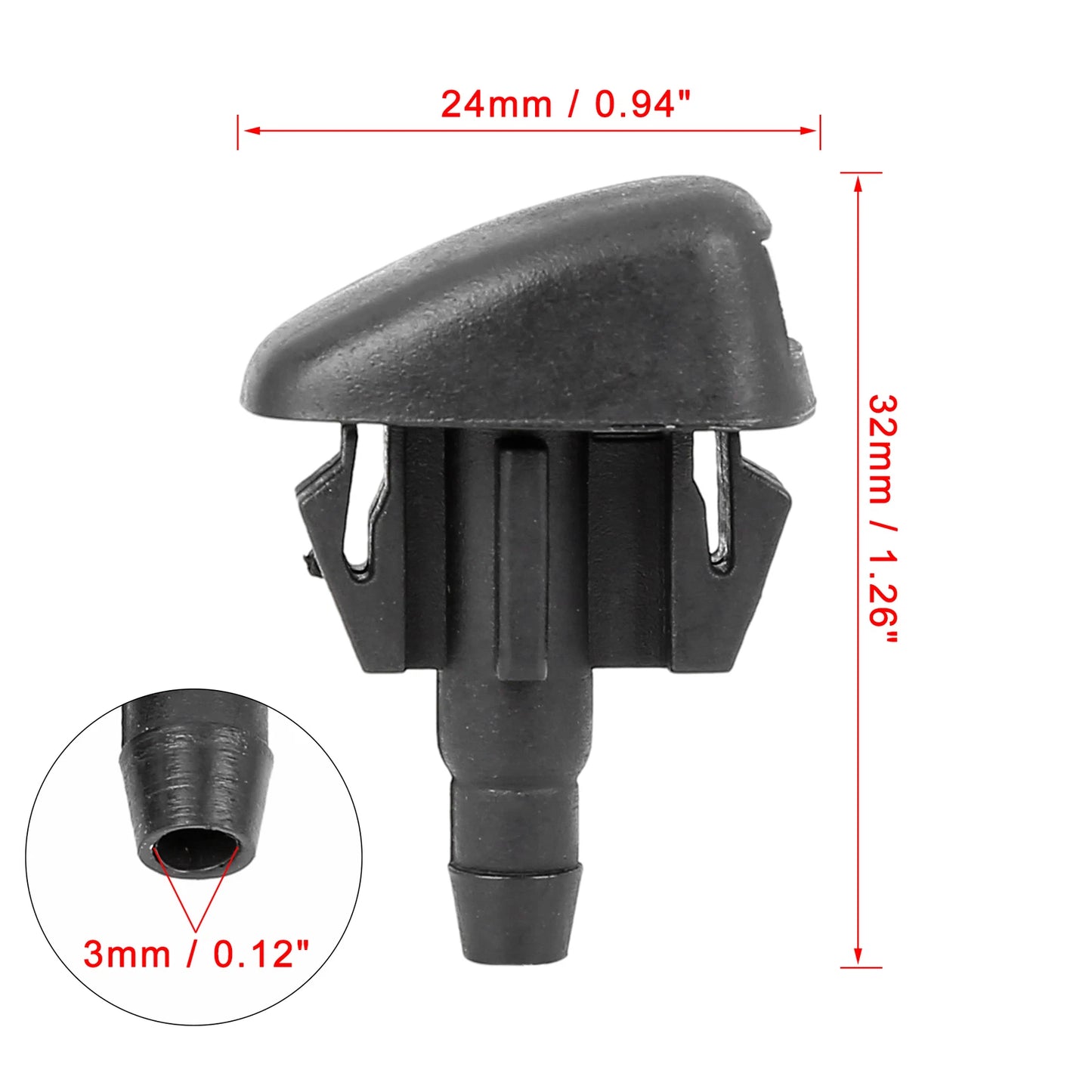 Windshield Wiper Washer Nozzle Jets for Mazda 3 6 CX-5 (2004-2023)